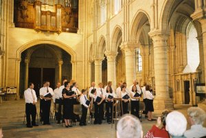 The choir's concert at Laon cathedral