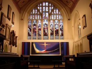 The triptych in the chancel of St Peter's Church, Nottingham