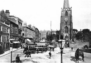St Peter's Square, Nottingham in 1901