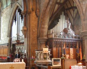 The organ of All Saints' Church, Nottingham