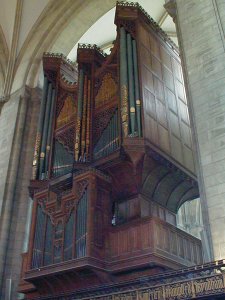 The organ of Chichester Cathedral