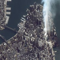 Manhattan seen from a satellite