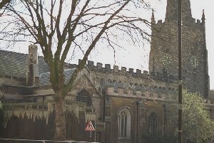 The north elevation of St Peter's Church, Nottingham
