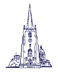 The old logo of St Peter's Church, Nottingham