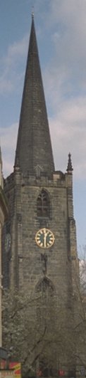The tower and spire of St Peter's Church, Nottingham